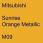 Preview: Mitsubishi, Sunrise Orange Metallic, M09.